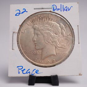 1922 Peace Dollar Silver One Dollar Coin