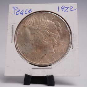 1922 Peace Dollar Silver One Dollar Coin