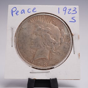 1923-S Peace Dollar Silver One Dollar Coin
