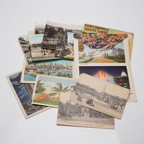 Collection of Early Chrome and Linen Postcards