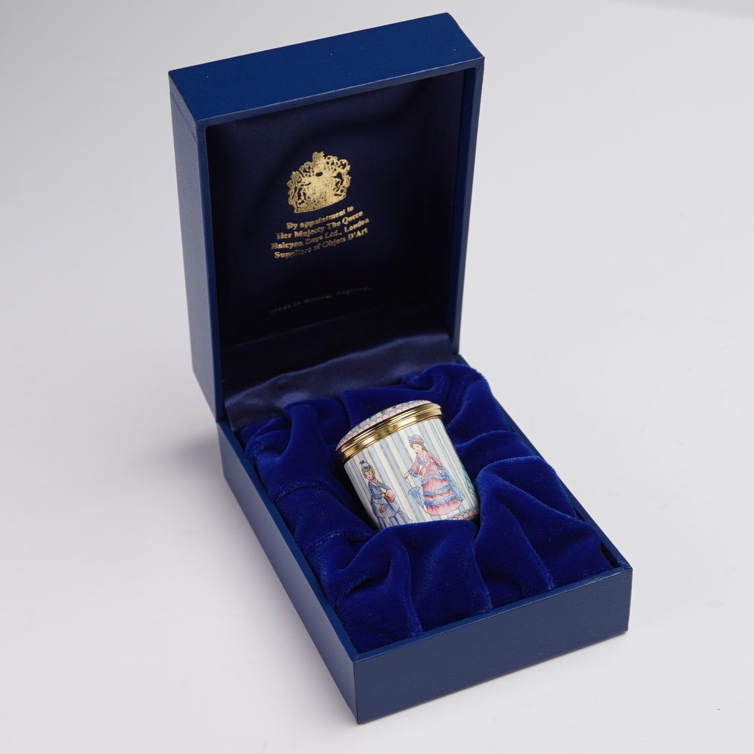 Halcyon Days Enamels Decorative Box with Georgian Figures (1 of 8)