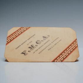 Antique YMCA Conference Program, 2nd District, Second District