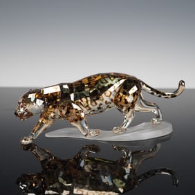 Swarovski Crystal Figurine, Jaguar