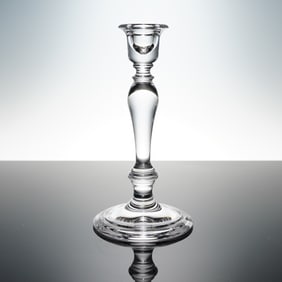 Tiffany Clear Crystal Candle Holder