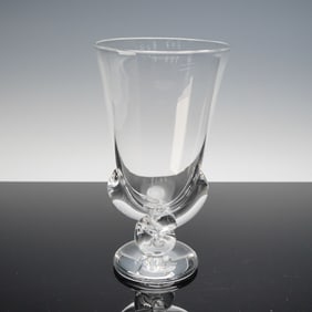 Steuben Clear Crystal Flower Vase, 7913