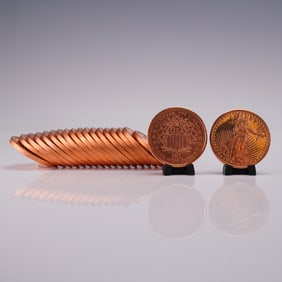 20pc 2011 U.S.A. Liberty 1 oz. Copper Coins