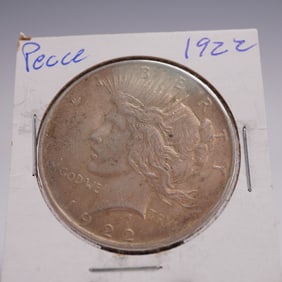 1922 Peace Dollar Silver One Dollar Coin