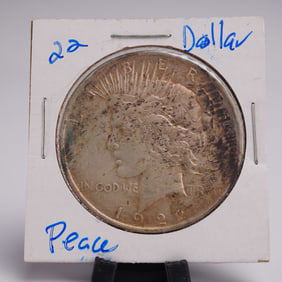 1922 Peace Dollar Silver One Dollar Coin