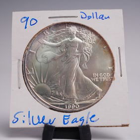 1990 American Silver Eagle One Dollar Coin