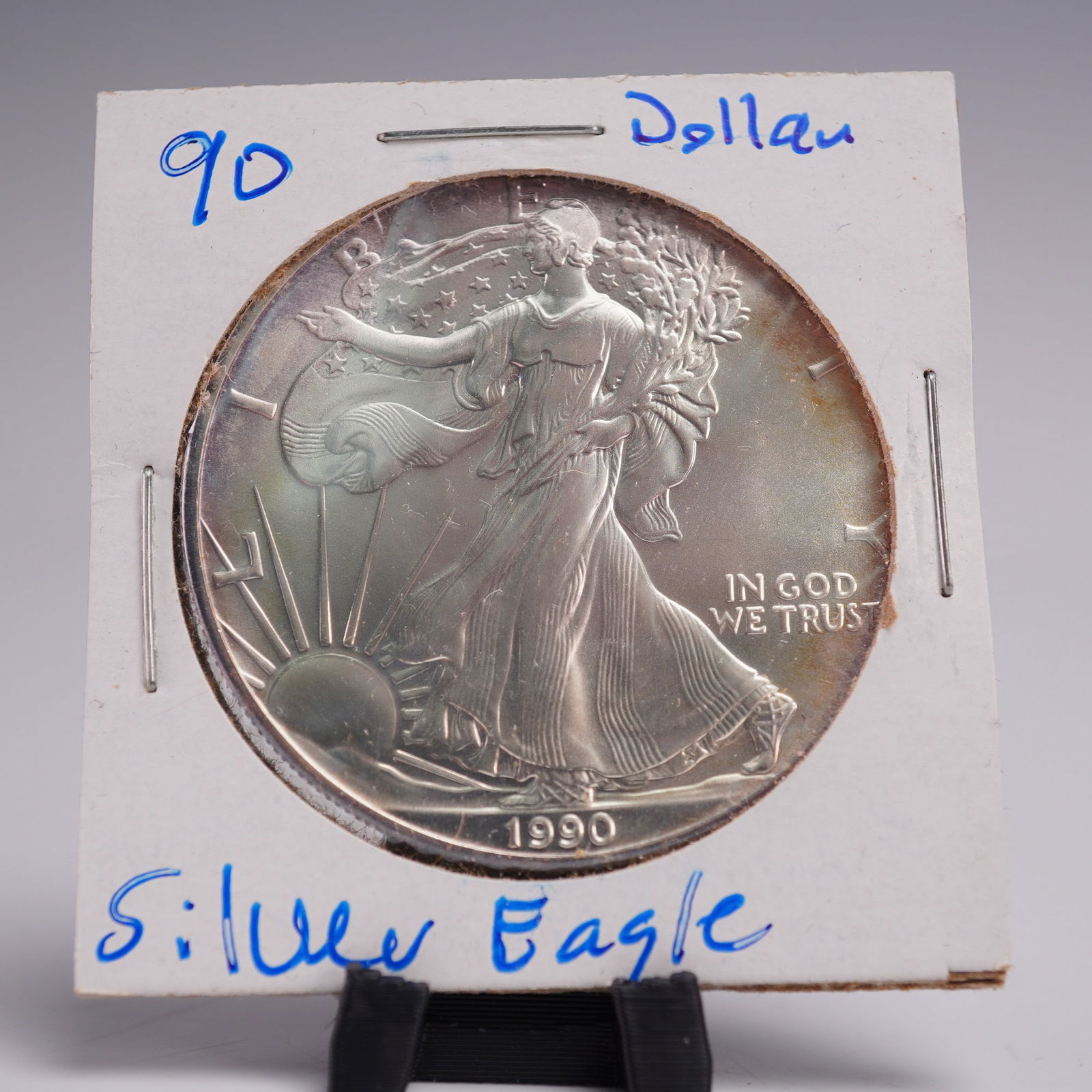 1990 American Silver Eagle One Dollar Coin (1 of 2)
