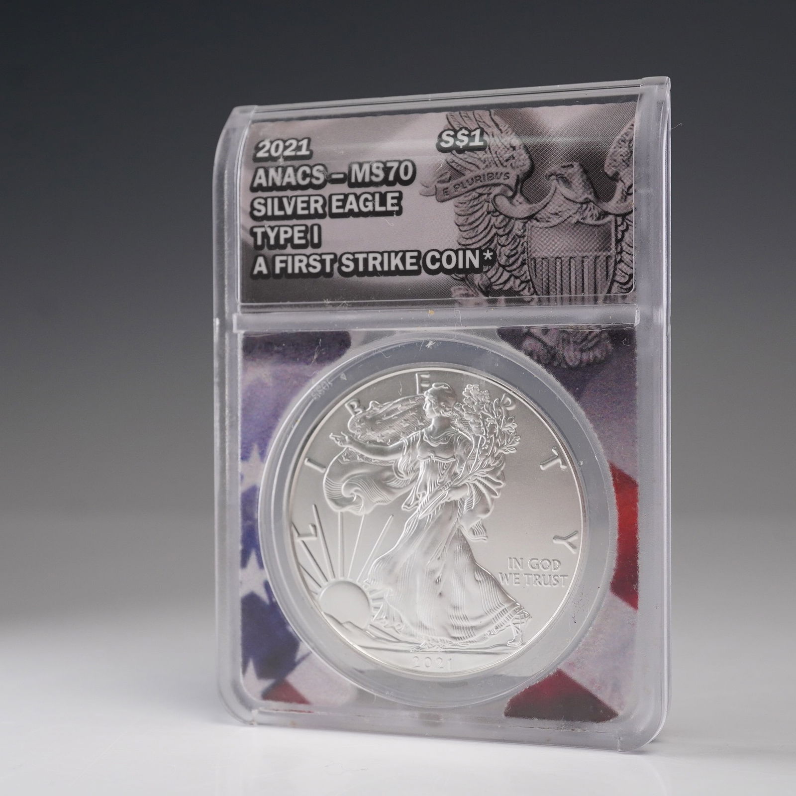 2021 American Silver Eagle Type 1 ANACS Graded MS 70 (1 of 4)