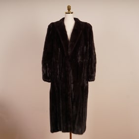 Black Full-Length Mink Coat
