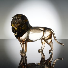 Swarovski Crystal Figurine, Lion