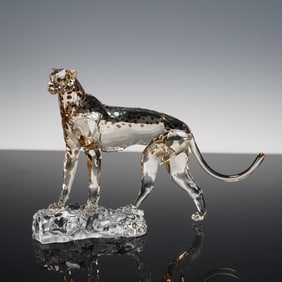 Swarovski Elegance of Africa Crystal Figurine, Cheetah Mehira