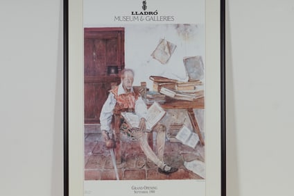Lladro Museum & Galleries Grand Opening Poster, Vicente Alonso Don Quixote