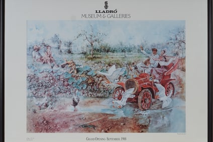 Lladro Museum and Galleries Grand Opening Poster w/ Vicente Alonso