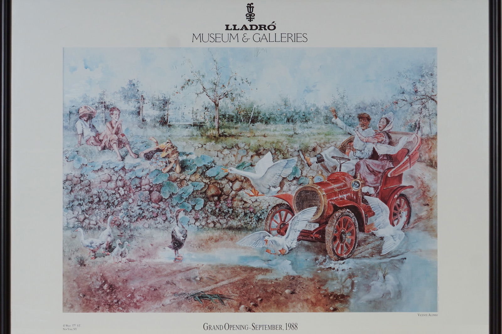 Lladro Museum and Galleries Grand Opening Poster w/ Vicente Alonso (1 of 8)