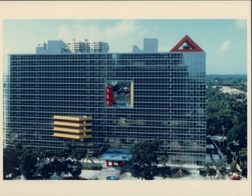 Norman McGrath, Color Photograph, The Atlantis, Brickell, Miami