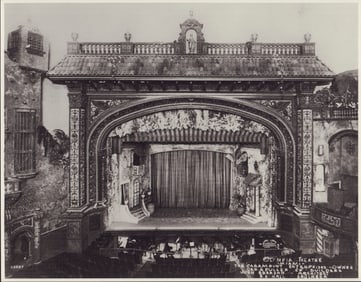 Gleason W. Romer, Silver Print Photo, Olympia Theater Stage, Miami 1925