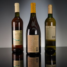 3pc Chevalier de Bayard, Seabiscuit Ranch Chardonnay, and Harrods Sauvignon