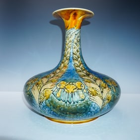 Doulton Lambeth Faience Art Nouveau Bird Vase