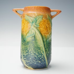 Roseville Pottery Vase, Sunflower