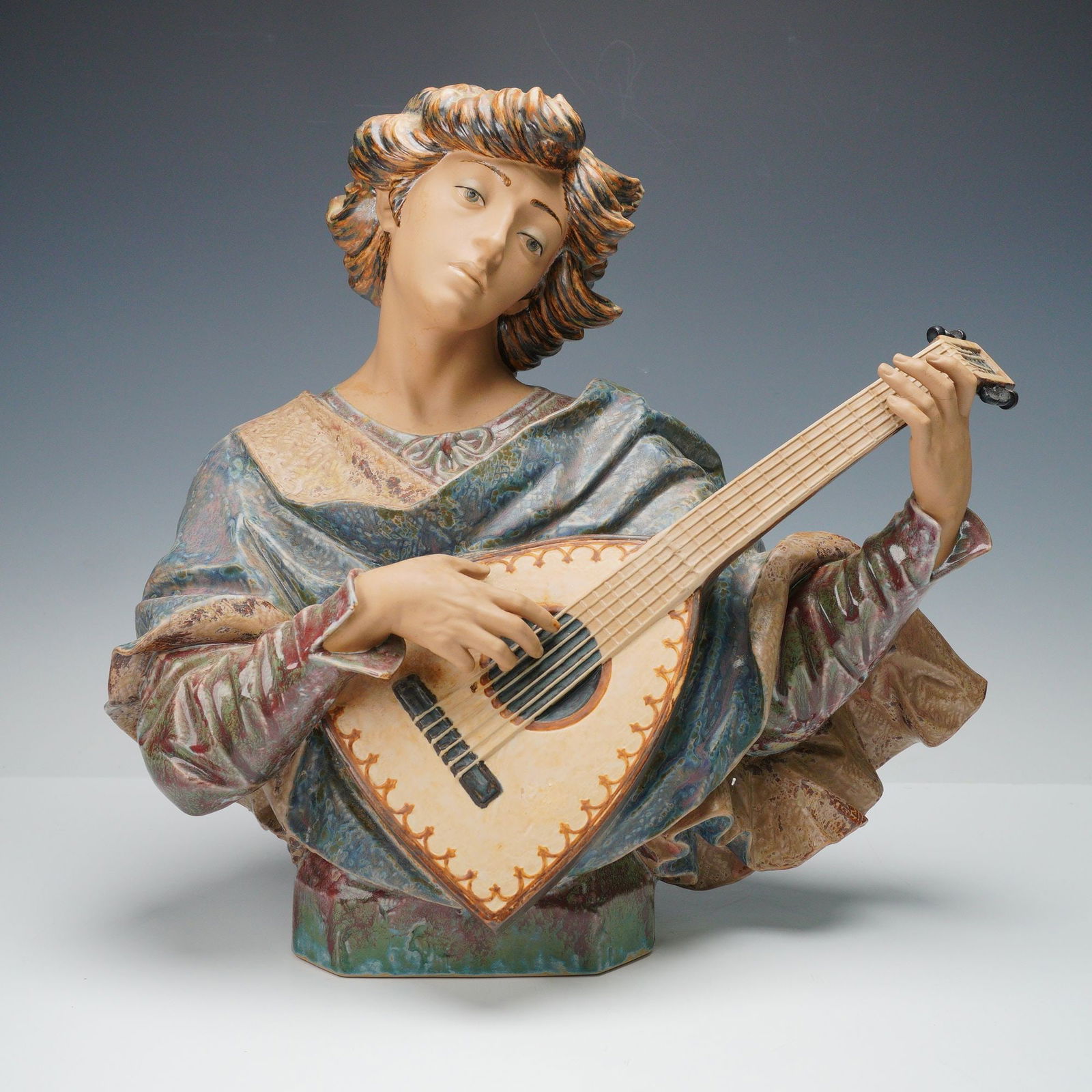 Lladro Gres Porcelain Bust, Troubador 01014943 (1 of 7)