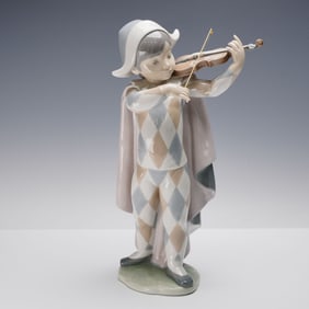 Lladro Porcelain Figurine, Harlequin Serenade 1004977