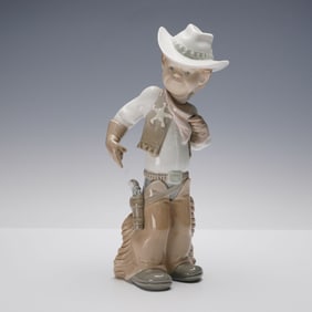 Lladro Porcelain Figurine, Sheriff Puppet 1004969