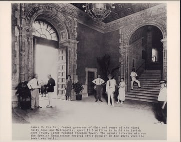 Gleason W. Romer, Silver Print Photo, Miami Daily News Tower, 1930
