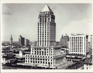 Gleason W. Romer, Silver Print Photograph, Miami Courthouse, Miami, 1929