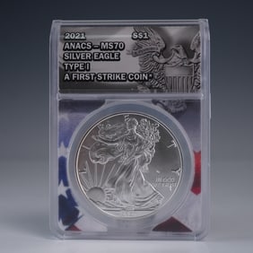 2021 American Silver Eagle, Fine Silver Type 1 Dollar Coin