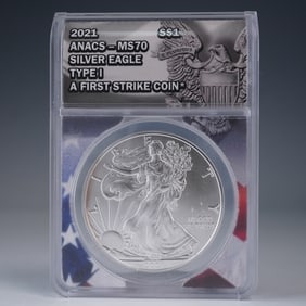 2021 American Silver Eagle, Fine Silver Type 1 Dollar Coin