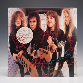 Signed Metallica Vinyl Record, The $5.98 EP, Garage Days Revisited Album