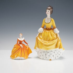 2pc Royal Doulton Figurines, Fragrance HN3220 and Coralie HN2307