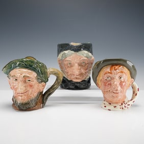 3pc Royal Doulton Large Character Jugs- D6288, D5521 & D5823