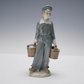 Lladro Porcelain Figurine, Boy with Pails 1004811