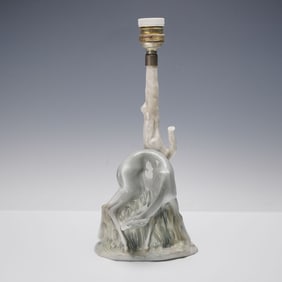 Lladro Porcelain Lamp, Gazelle 1000350