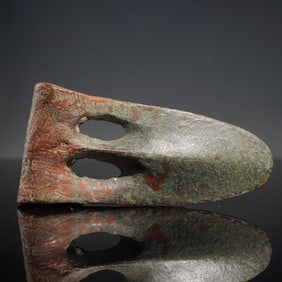 Ancient Canaanite Shaft-Used Duck Bill Axe Head
