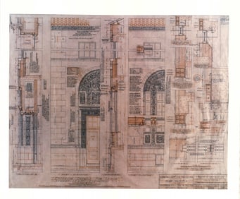 Photo Print, Architectural Design, Lenox Street Exterior, Miami Beach 1926