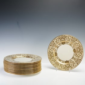 12pc Lenox Porcelain Dinner Plates, Joseph Horne Co