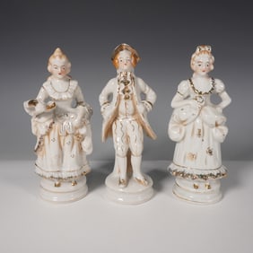 3pc Occupied Japan Porcelain Figurines