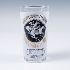Vintage 1966 Kentucky Derby Churchill Downs Souvenir Glass