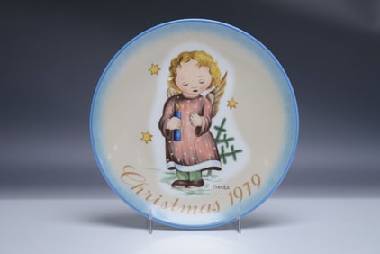 Schmid Christmas Plate 1979, Starlight Angel