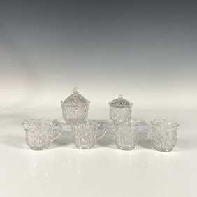 6pc Vintage Glass Tableware