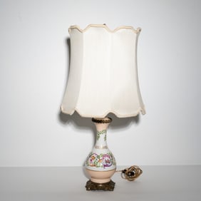 Floral Porcelain Table Lamp