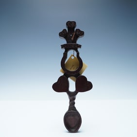 Welsh Hand-Carved Lovespoon, Traditional Folk Art