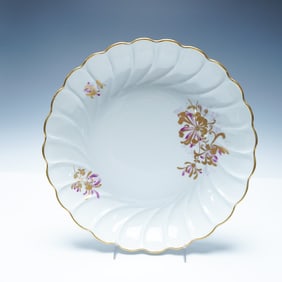 Chamart Limoges Porcelain Floral Gilt Bowl