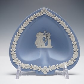 Wedgwood Jasperware Blue Heart-Shaped Dish