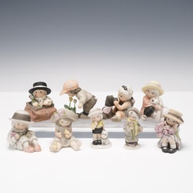9pc Enesco Kim Anderson Children Figurines, Pretty as A Picture